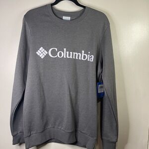 Columbia Fleece Pullover Sweatshirt Men Size Small Cotton Long Sleeve Crewneck